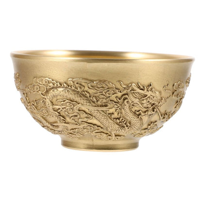 Golden Copper Bowl 1Set for Living Room Display and Tabletop Adornment