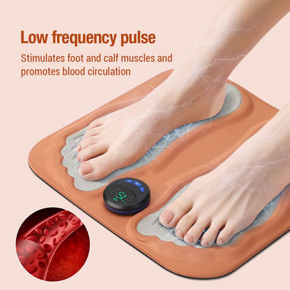 Portable Foot Massager for Tired Feet -6 Massage Modes,Pulse & Deep Tissue Relief, Travel-Friendly Comfort with remote control