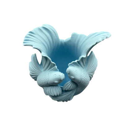 Biomorphic Flowing Sculptural Vase - Organic Wavy Modern Home Decor