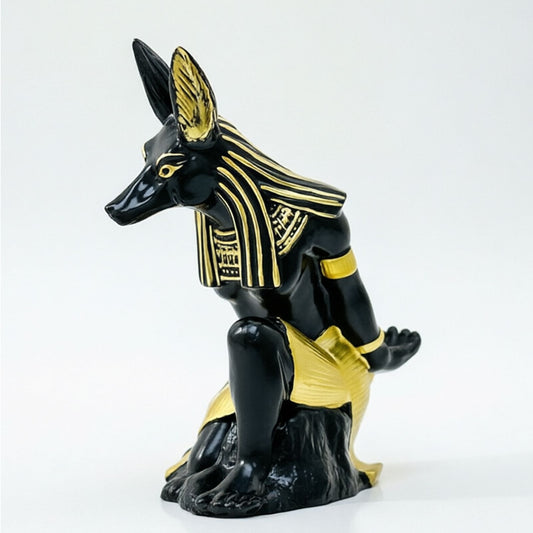 Ancient Egyptian Anubis Wine Rack - Creative Resin Craft Wine Bottle Holder, Home Bar Cabinet Decoration