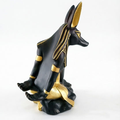 Ancient Egyptian Anubis Wine Rack - Creative Resin Craft Wine Bottle Holder, Home Bar Cabinet Decoration
