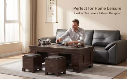 1.3m New Chinese Style Walnut Kung Fu Tea Table