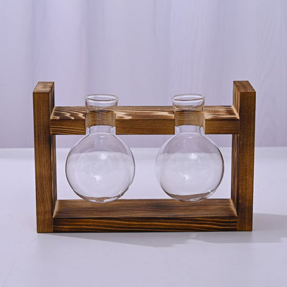 HydroponicWoodenFramewithSnap-On-DiamondDoubleBottle