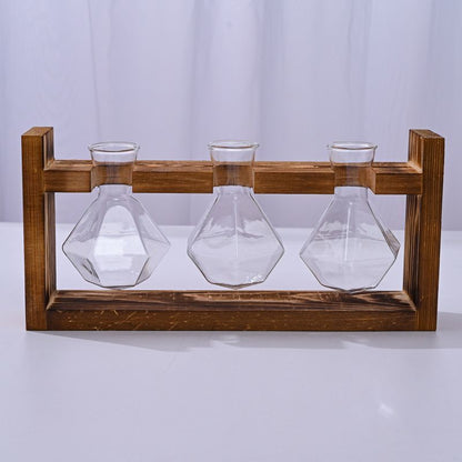 HydroponicWoodenFramewithSnap-On-DiamondSingleBottle