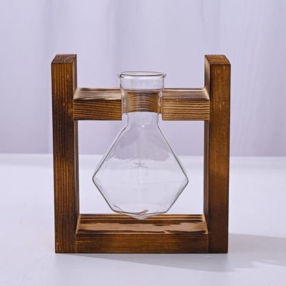 HydroponicWoodenFramewithSnap-On-DiamondTripleBottle
