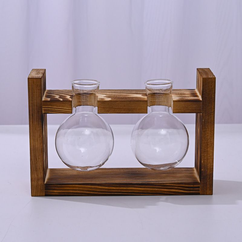 HydroponicWoodenFramewithSnap-On-Heart-ShapedSingleBottle