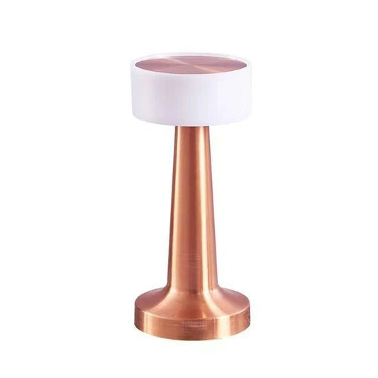 3-Color Dimmable LED Night Lamp Red Bronze Dumbbell D Style, USB Rechargeable Industrial Style, B&B Decorative Ambient Light, Ideal Christmas Gift