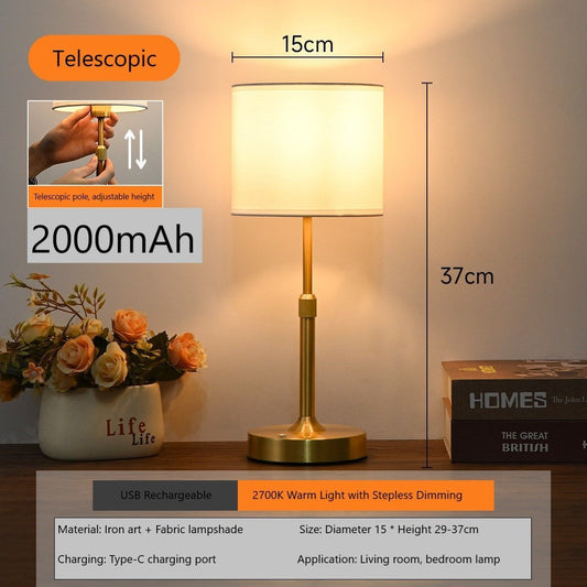 2000mAh Gold C1 Retractable Budget Lamp | Christmas Casual Decor Pick
