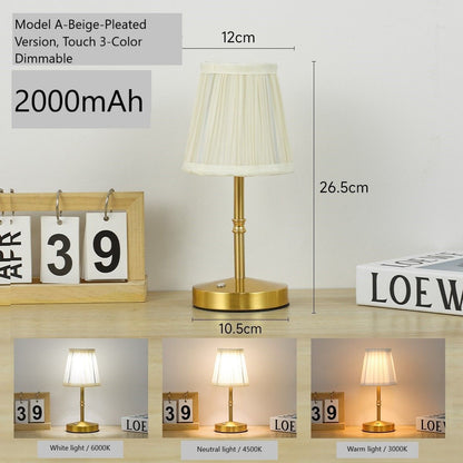 2000mAh Gold E1 Basic Fabric Lamp | Christmas Everyday Use Pick