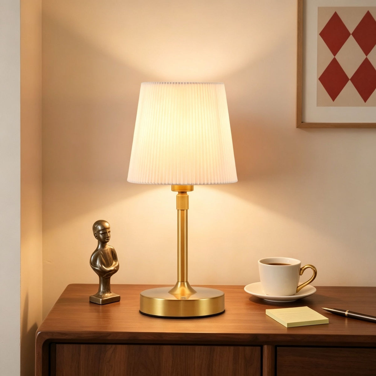2000mAh Gold E1 Basic Fabric Lamp | Christmas Everyday Use Pick