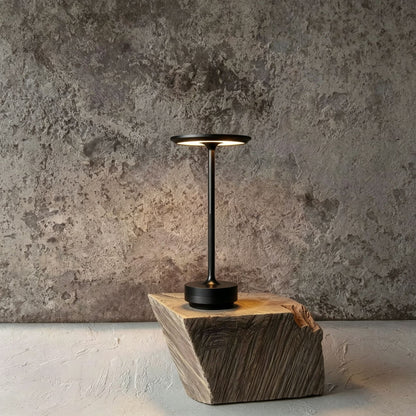 A Flat 3000mAh Silver | Modern Bedside Night Light | Christmas Bedroom Decor Pick