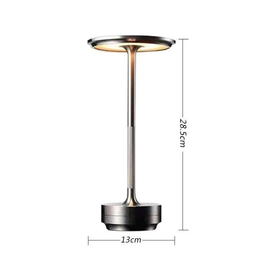 A Flat 2000mAh Silver | Minimalist Bedside Lamp | Christmas Simple Bedroom Light