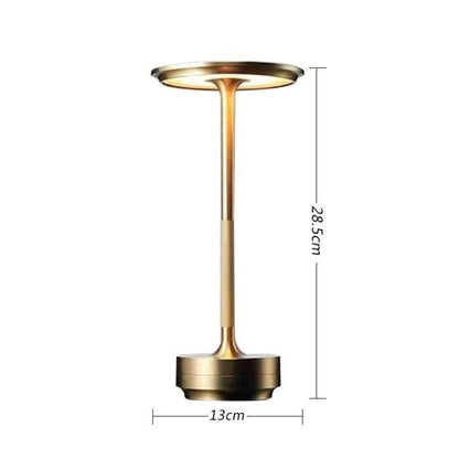 A Flat 2000mAh Gold | Elegant Night Stand Light | Christmas Elegant Bedside Gift