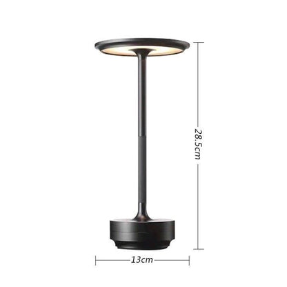 A Flat 2000mAh Black | Minimalist Night Light | Christmas Minimal Bedroom Decor