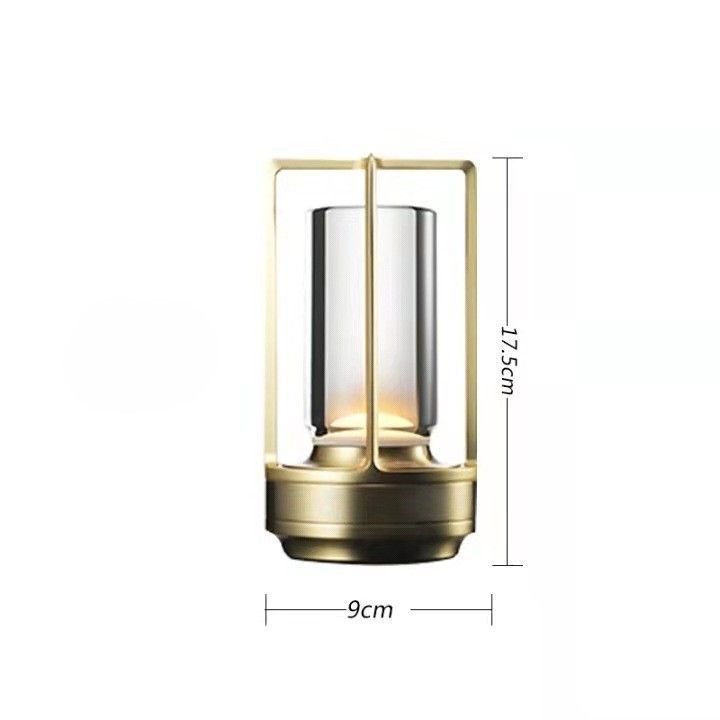 Plastic Shelf Lamp Gold | Budget Decorative Table Light | Christmas Affordable Bar Lamp