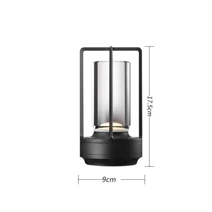 Plastic Shelf Lamp Black | Basic Table Lamp | Christmas Budget Bedroom Light