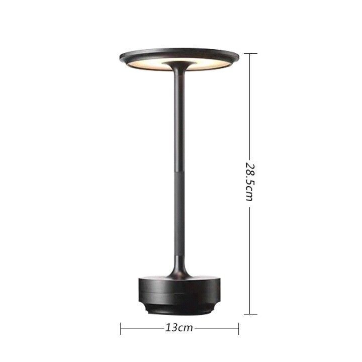 A Flat 1200mAh Black | Mini Pocket Night Light | Christmas Tiny Bedside Lamp