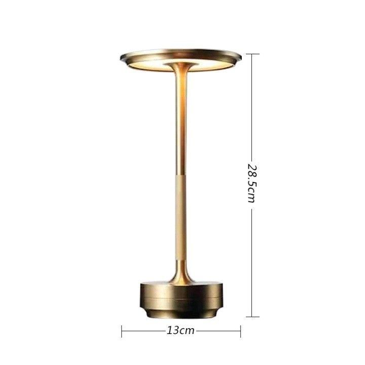 A Flat 1200mAh Gold | Mini Luxury Table Lamp | Christmas Delicate Small Light