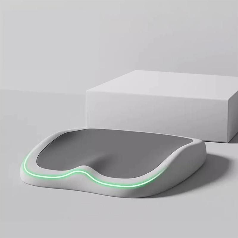 Seat Cushion, Green‑Grey Spliced