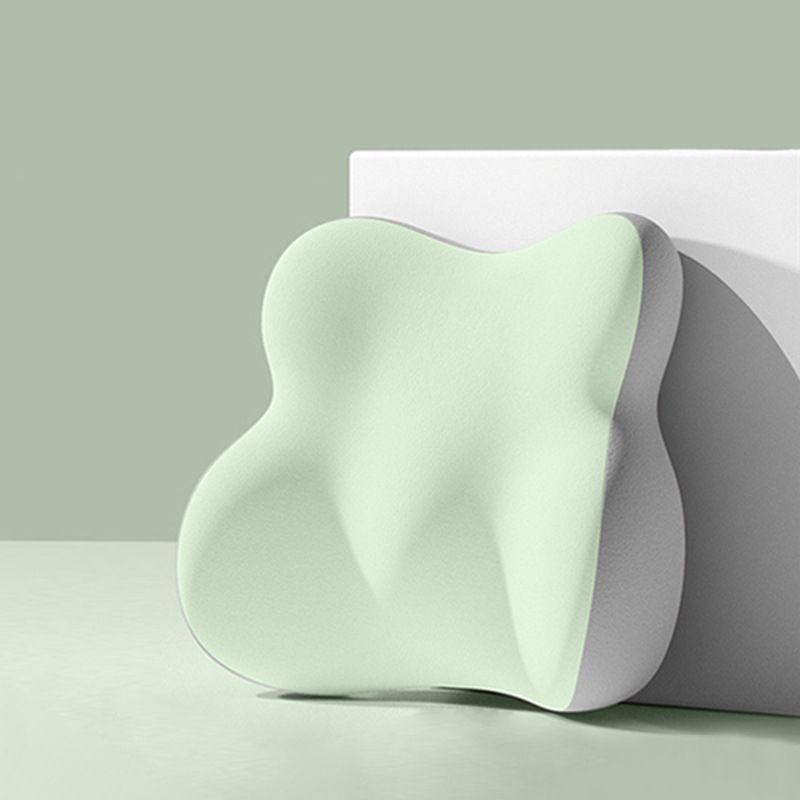 Lumbar Support Pillow, Green‑Grey Spliced