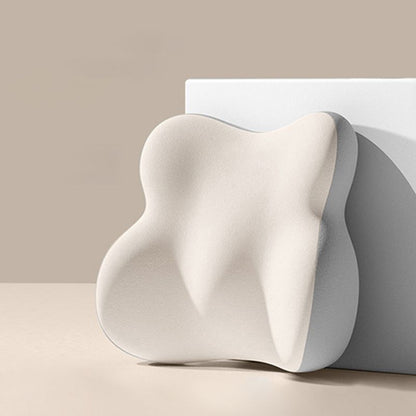 Lumbar Support Pillow, Dual‑Grey Spliced