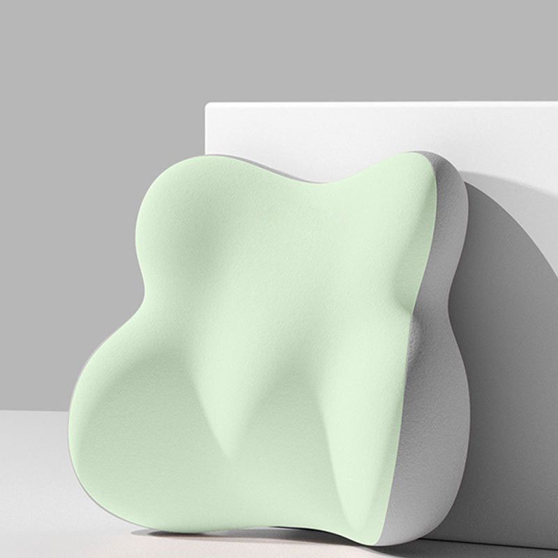 Puffy Regular Lumbar Pillow, Dual‑Tone Yellow