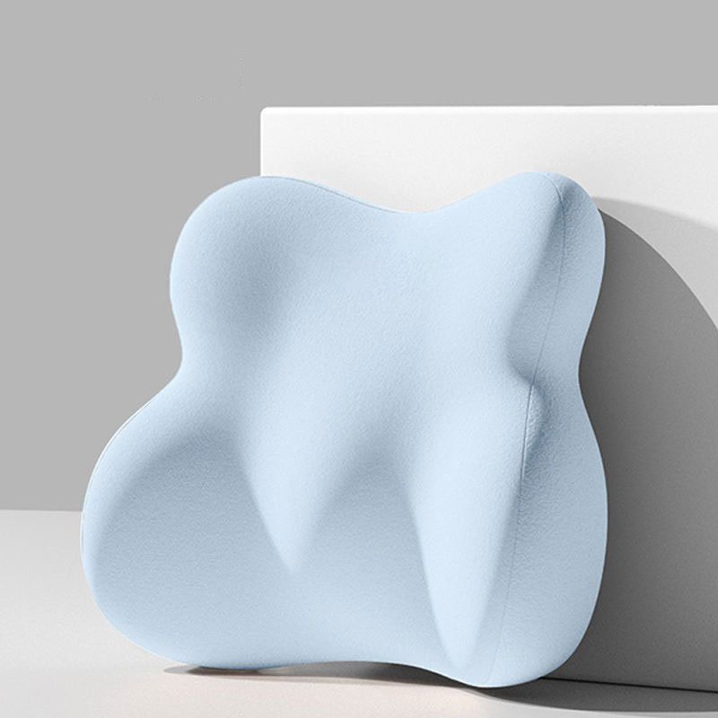 Puffy Regular Lumbar Pillow, Sky Blue