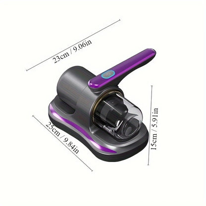 Blue Wireless Mite Removal Vacuum: Blue Light Sterilization, Deep Cleaning for Beds & Cars, Long Battery Life, One-Touch Purity