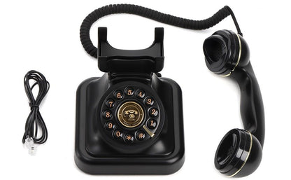 European Retro Desktop Phone: Classic look meets modern utility, free from digital distractions, perfect for home and office, reviving elegant call moments.