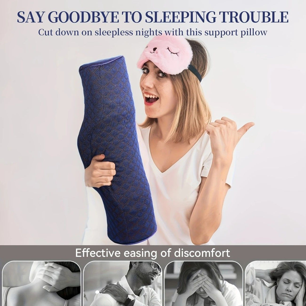 Ergonomic Multi-Purpose Neck Pillow, Memory Foam Support, Breathable and Washable, Versatile Use, Ideal Companion for Office Rest and Home Sleep.