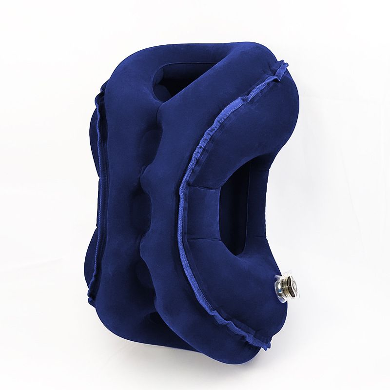 Inflatable Travel Pillow | Multi-Scene Ergonomic Design, 3-Second Inflate/Deflate, Relieves Travel Fatigue.BLUE