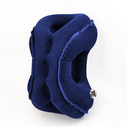Inflatable Travel Pillow | Multi-Scene Ergonomic Design, 3-Second Inflate/Deflate, Relieves Travel Fatigue.BLUE