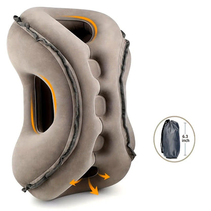 Inflatable Travel Pillow | Multi-Scene Ergonomic Design, 3-Second Inflate/Deflate, Relieves Travel Fatigue.BLUE