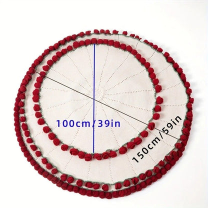 A rose bouquet multifunctional blanket, perfect for all seasons, ideal as an office nap blanket or air-conditioning cover. A timeless romantic gift for your girlfriend on holidays or birthdays. Everlasting romance.(Diameter: 100 cm / 39 in.Yellow on white