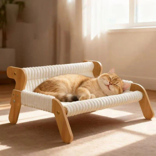 Plush Cat Bed, Cat Sofa, Warm Cat Lounge Chair, Dog Bed for Sleeping and Playing, Dog Sofa