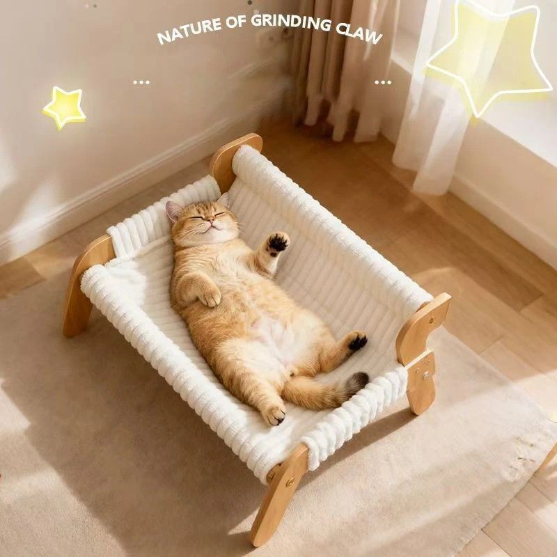 Plush Cat Bed, Cat Sofa, Warm Cat Lounge Chair, Dog Bed for Sleeping and Playing, Dog Sofa