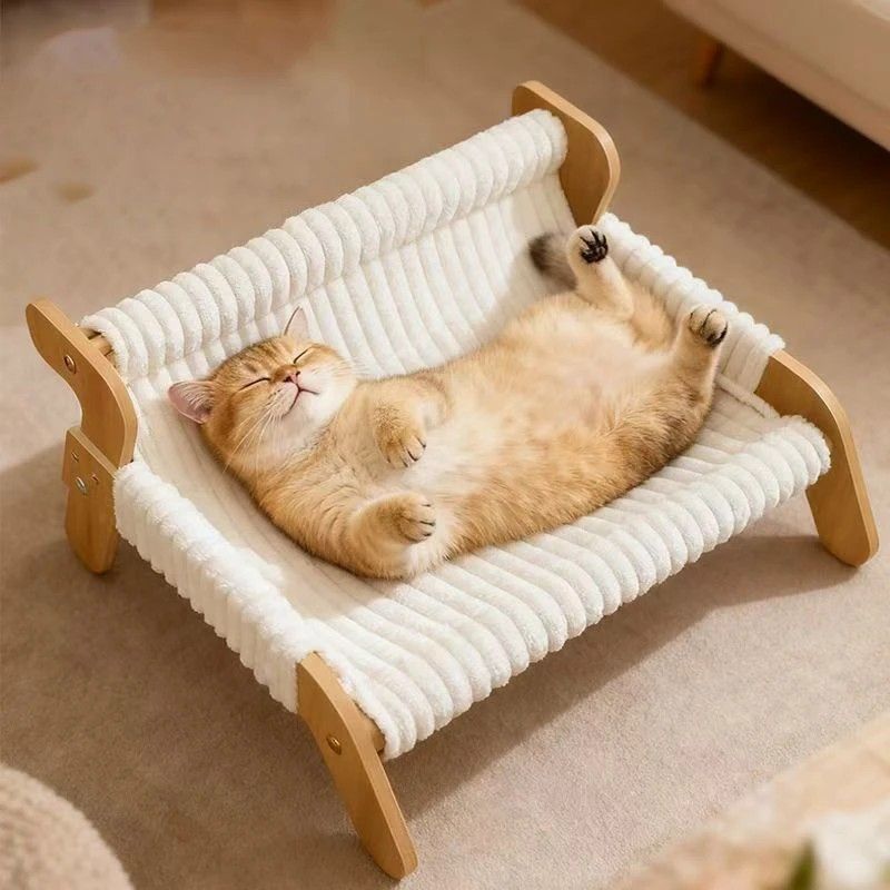 Plush Cat Bed, Cat Sofa, Warm Cat Lounge Chair, Dog Bed for Sleeping and Playing, Dog Sofa