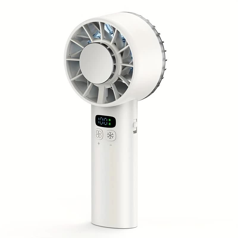 BLUE Hurricane Ice-Bag High-Speed Fan｜100-Speed Adjustable, Second-Level Cooling, Lightweight and Portable Summer Travel Essential