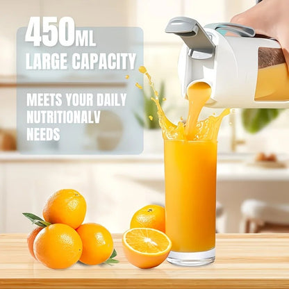 （white)Portable USB Charging Blender & Juicer - Easy to Clean, Suitable for Fruit and Vegetable Drinks, Smoothies - Capacity Ranging from 10.14 oz to 16.91 oz