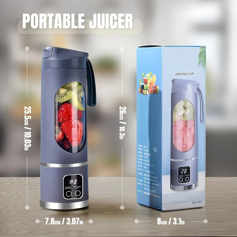 （white)Portable USB Charging Blender & Juicer - Easy to Clean, Suitable for Fruit and Vegetable Drinks, Smoothies - Capacity Ranging from 10.14 oz to 16.91 oz