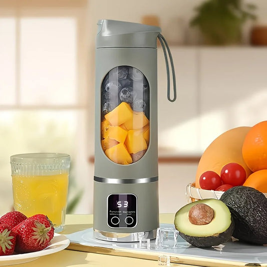 （Green)Portable USB Charging Blender & Juicer - Easy to Clean, Suitable for Fruit and Vegetable Drinks, Smoothies - Capacity Ranging from 10.14 oz to 16.91 oz