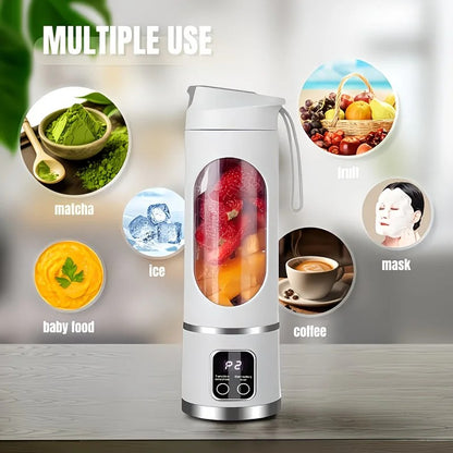 (Purple)Portable USB Charging Blender & Juicer - Easy to Clean, Suitable for Fruit and Vegetable Drinks, Smoothies - Capacity Ranging from 10.14 oz to 16.91 oz