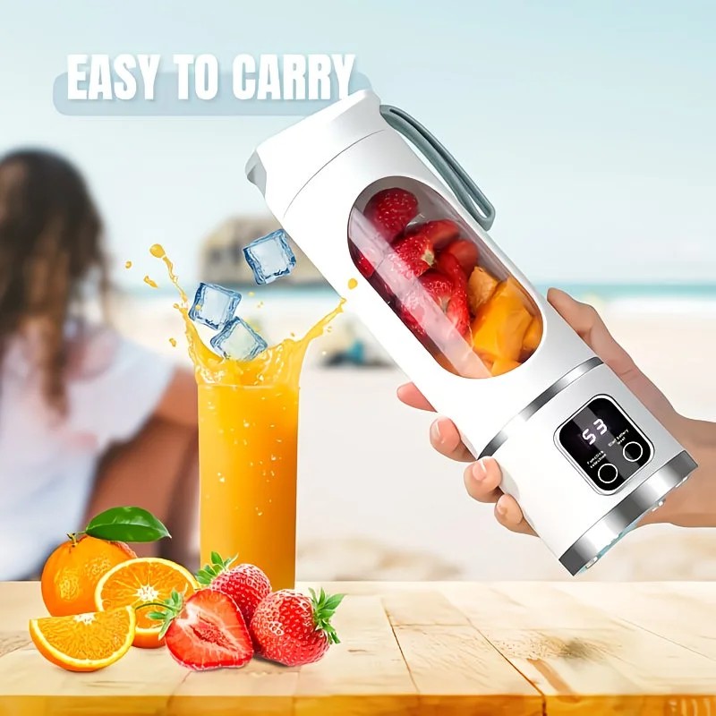 (Purple)Portable USB Charging Blender & Juicer - Easy to Clean, Suitable for Fruit and Vegetable Drinks, Smoothies - Capacity Ranging from 10.14 oz to 16.91 oz
