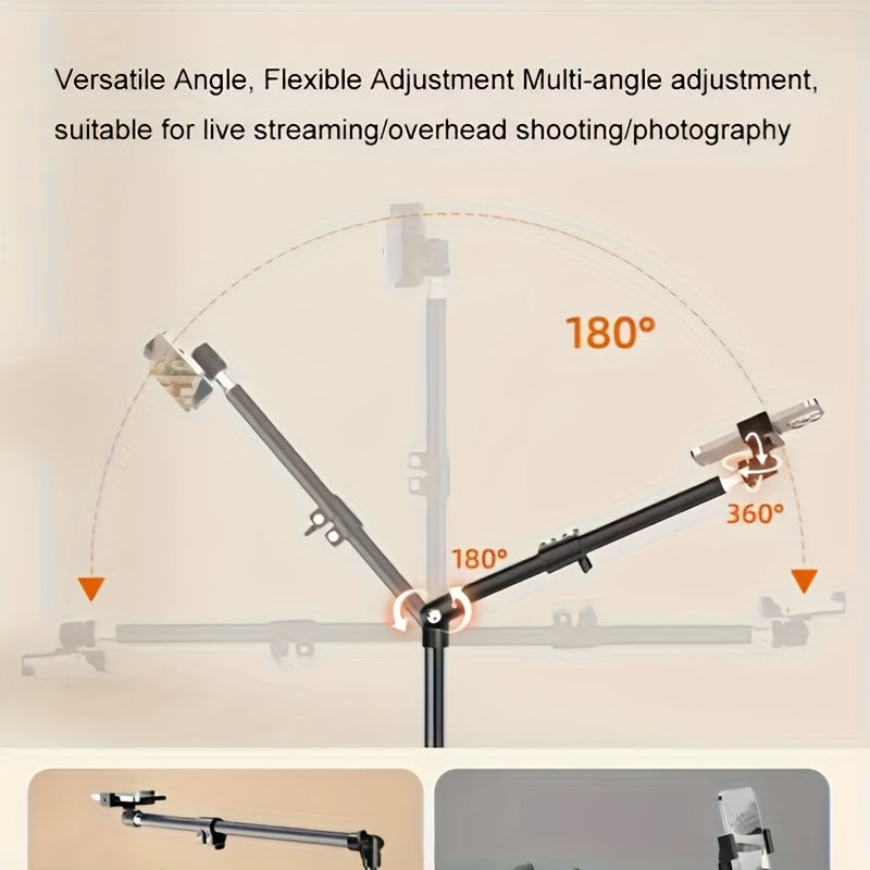 **Multi-Angle Flexible Shooting Stand: Your All-in-One Portable Assistant for Stable HD Live Streaming and Content Creation**