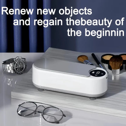 Smart Ultrasonic Cleaner: Renew Your Glasses and Jewelry with 360° Deep Cleaning