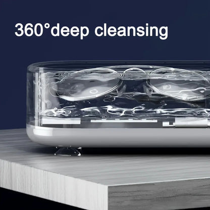Smart Ultrasonic Cleaner: Renew Your Glasses and Jewelry with 360° Deep Cleaning