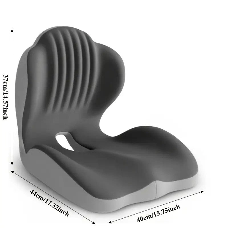 Ergonomic Memory Foam Seat Cushion provides comfortable lumbar and back support, suitable for office chairs and car seats. Reduces pressure and relieves back pain, lightweight and portable with moderate softness, a thoughtful gift for family and friends.