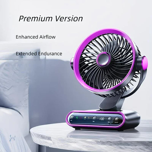 Grayish Purple   AI Smart Circulating Fan: 4 Modes + Silent Airflow, Your All-Scenario Cooling Companion。
