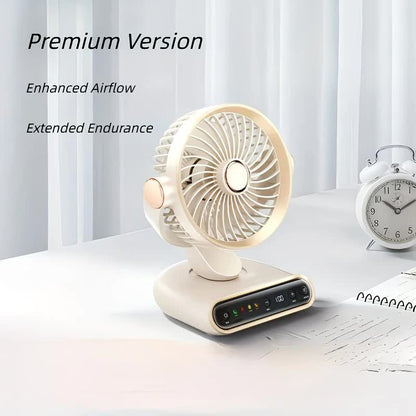 Cream rice，AI Smart Circulating Fan: 4 Modes + Silent Airflow, Your All-Scenario Cooling Companion