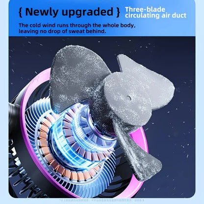 Cream rice，AI Smart Circulating Fan: 4 Modes + Silent Airflow, Your All-Scenario Cooling Companion